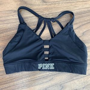 Pink Ultimate Unlined Strappy Sport Bra Size Large